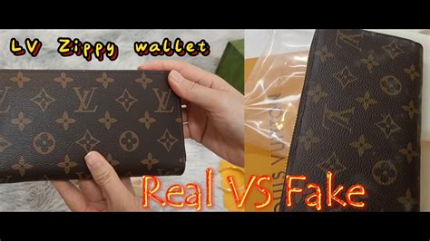 real vs fake louis vuitton pink zippy wallet